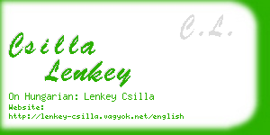 csilla lenkey business card